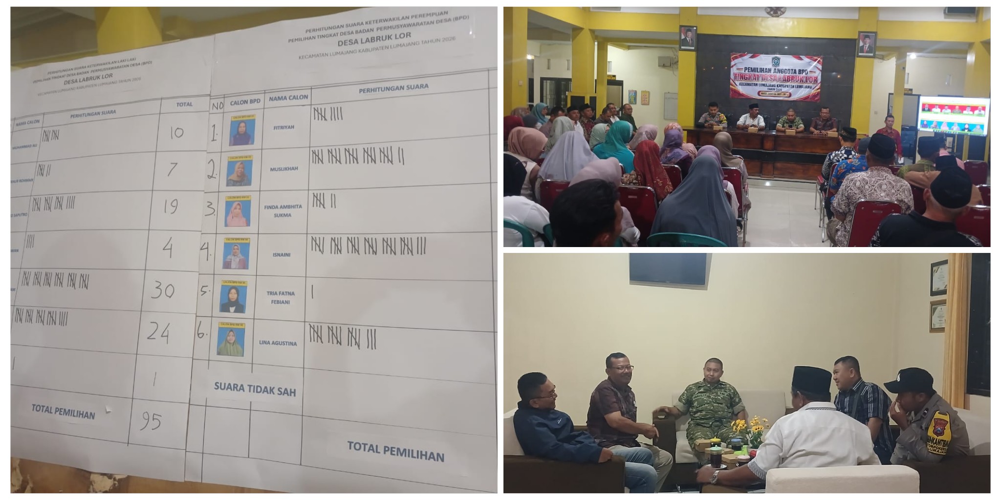 Lima Calon Anggota BPD Labruk Lor Terpilih Periode 2026-2034