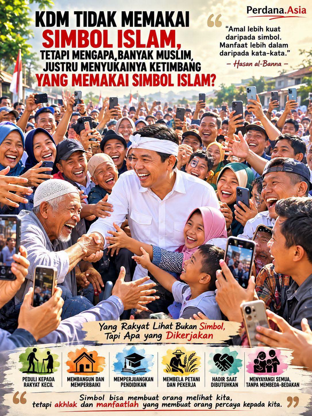 KDM Tidak Memakai Simbol Islam, Tetapi Mengapa Banyak Muslim Menyukainya?