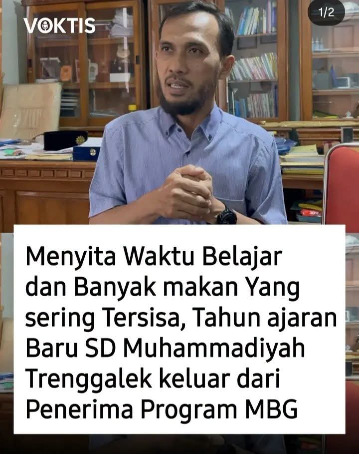 SD Inovatif Muhammadiyah 1 Trenggalek Keluar dari MBG