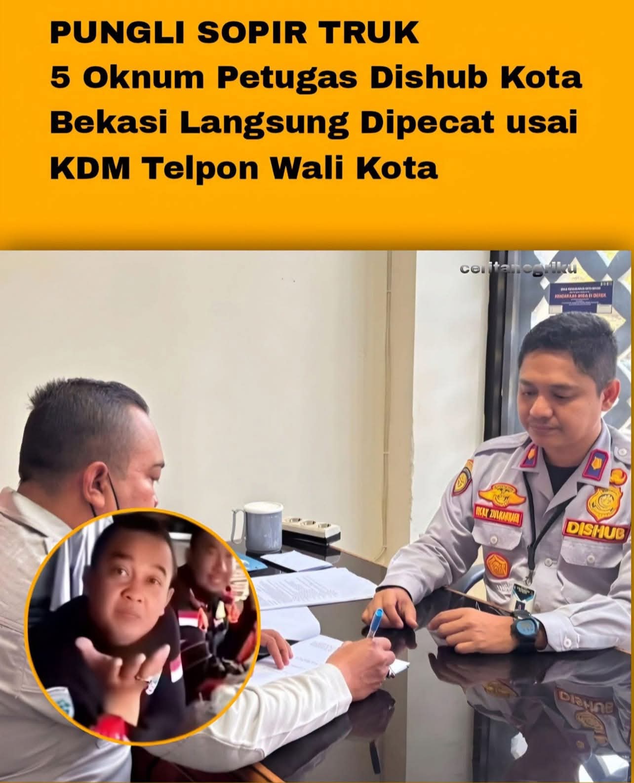 Pungli Sopir Truk 5 Pejabat Dishub Bekasi Dipecat